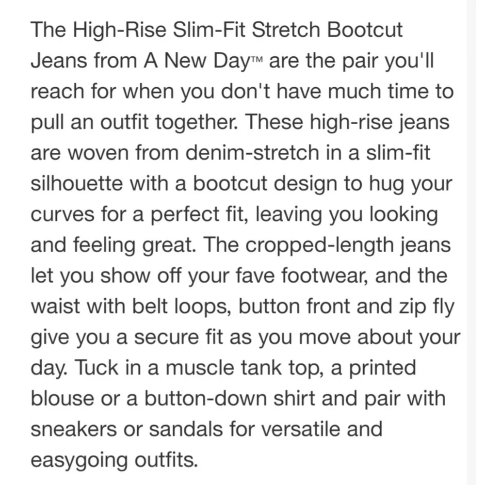 A New Day High-Rise Slim Fit Stretch Bootcut Jeans - Picture 14 of 15